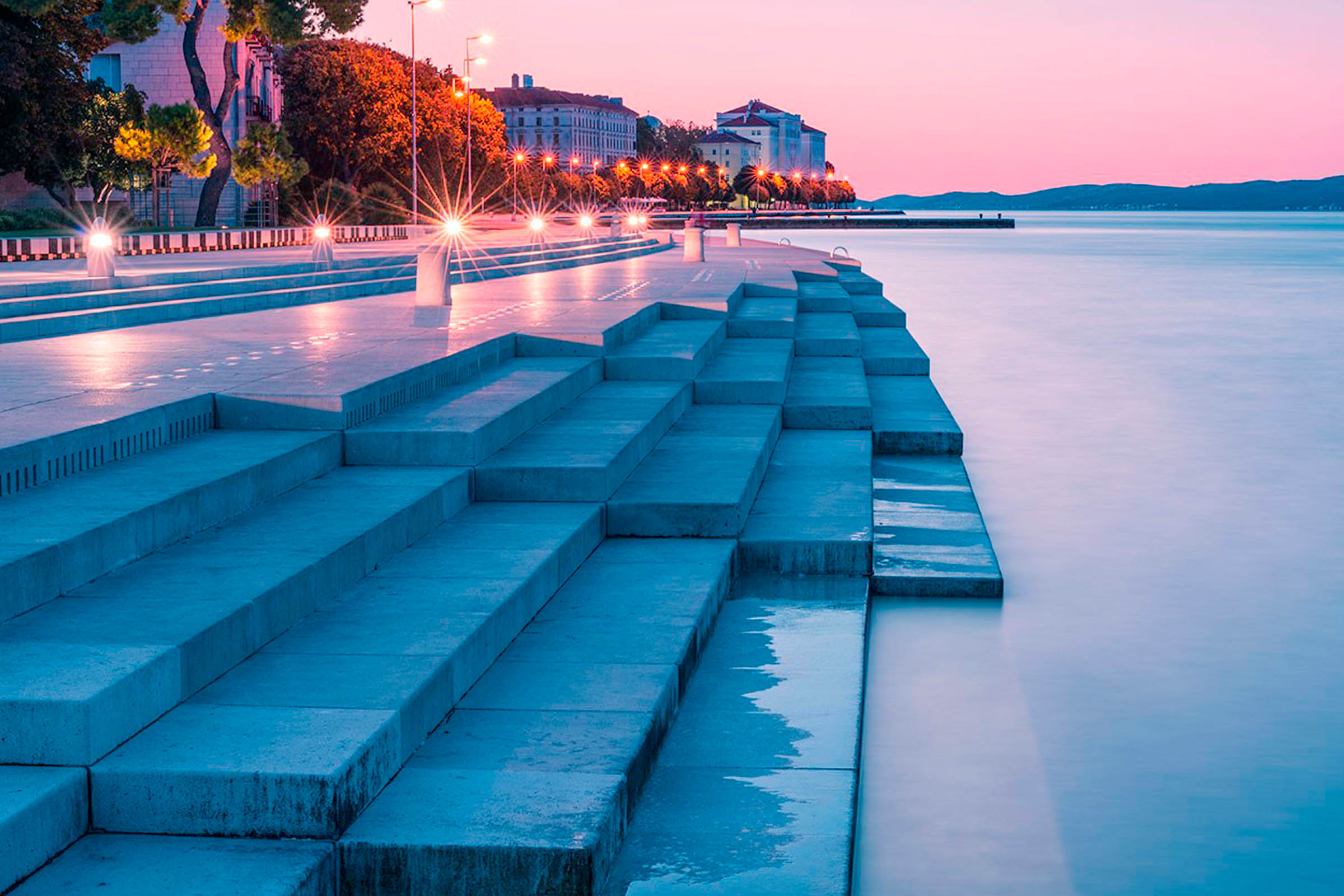 Zarad Sea Organ at night